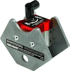On/Off Rare Earth Magneitc Welding Square - 4" Length - 150 lbs Holding Capacity - USA Tool & Supply