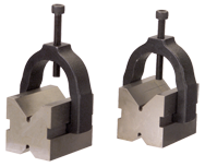 #VB2 - 1-1/4 x 1-1/4 x 1-5/8'' - V-Block & Clamp Set - USA Tool & Supply