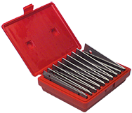 #TPS11 - 10 Piece Set - 1/8'' Thickness - 1/8'' Increments - 1/2 to 1-5/8'' - Parallel Set - USA Tool & Supply