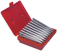#TPS9 - 9 Piece Set - 1/4'' Thickness - 1/8'' Increments - 3/4 to 1-3/4'' - Parallel Set - USA Tool & Supply
