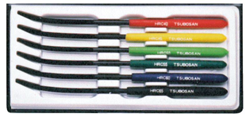 #FHC6 Hardness Testing Files-6 Piece Set - Hardness Tester Accessory - USA Tool & Supply