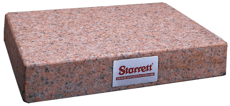 18 x 24" - Grade B 2-Ledge 4'' Thick - Granite Surface Plate - USA Tool & Supply