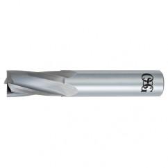 7/16" Dia. - 2-3/4" OAL - Bright CBD - Slow Spiral HP End Mill - 4 FL - USA Tool & Supply