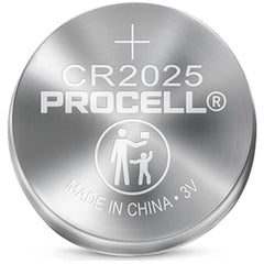 ‎PC2025 3V Lithium Coin Batteries-Priced per Sheet of 5 - 4 Sheets Min. (20 Batteries) - USA Tool & Supply