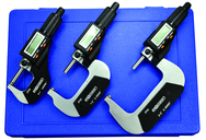 IP54 Electronic Micrometer - 0-3" /76.2mm Range - .00005"/.001mm Resolution - Output S4 Connector - USA Tool & Supply