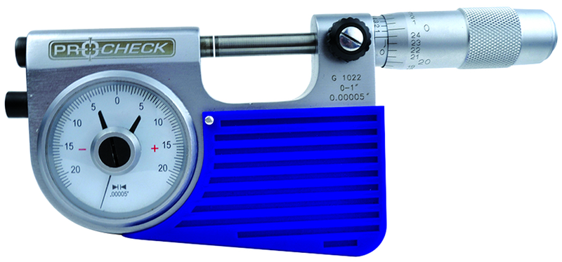 Indicating Micrometer - 0-1" Range - .00005" Graduation - USA Tool & Supply