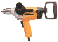 #DW130V - 9.0 No Load Amps - 0 - 550 RPM - 1/2'' Keyed Chuck - D-Handle Reversing Drill - USA Tool & Supply