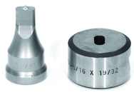 PDOB1/4X1/2; 1/4 x 1/2" Oblong Punch & Die Set - USA Tool & Supply