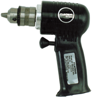 #FP3050 - 3/8'' Chuck Size - Non-Reversing - Air Powered Drill - USA Tool & Supply