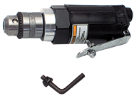 #FP3501 - 3/8'' Chuck Size - Straight - Non-Reversing - Air Powered Drill - USA Tool & Supply