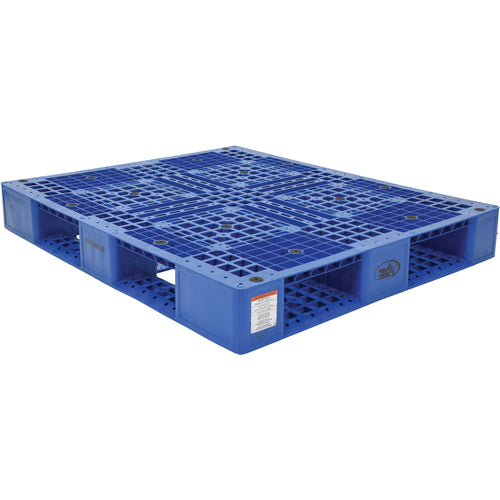 Blue Plastic Pallet 8000 lb 47 3/8 × 39 3/8 - Exact Industrial Supply
