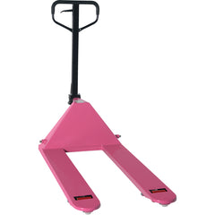 Pink Pallet Truck 5.5 K 27 × 48 - Exact Industrial Supply