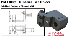 PM Offset ID Boring Bar Holder (Left Hand Peripheral Mounted VDI) - Part #: PM56.4032LL - USA Tool & Supply
