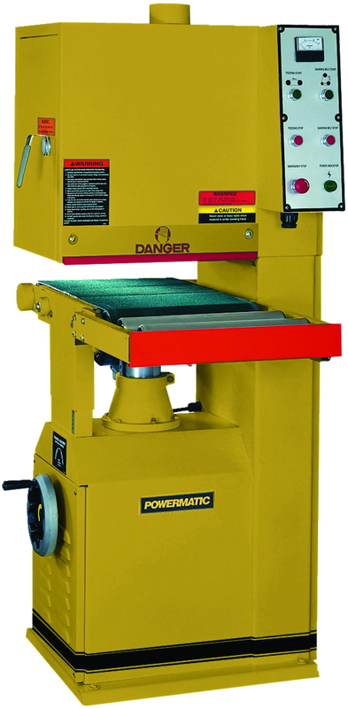 Model 1632 Open End Belt Sander, 5HP, 1Ph, 230V (1/4HP, 1Ph Feed Motor) - USA Tool & Supply