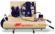 8 Gallon / Horizontal Tank; 5-1/2HP Gas Engine Air Compressor #SS3J5 5GH-WB - USA Tool & Supply