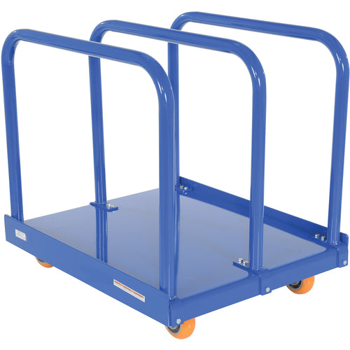 Heavy Duty Panel Cart 4K 5 × 2 Poly (Orange) - Exact Industrial Supply