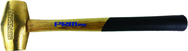 PRM Pro 8 lb. Brass Hammer with 32" Wood Handle - USA Tool & Supply