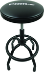 Shop Stool Heavy Duty- Air Adjustable with Round Foot Rest - Black - USA Tool & Supply