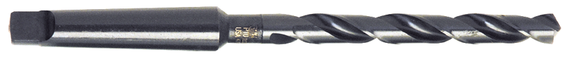1-31/32 Dia. - 16-5/8 OAL - Surface Treated - HSS - Standard Taper Shank Drill - USA Tool & Supply