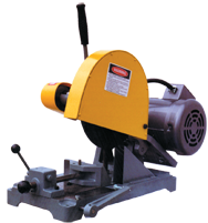 Abrasive Cut-Off Saw-Floor Chain Vise - #K10SF-3; Takes 10" x 5/8 Hole Wheel (Not Included); 3HP; 3PH Motor - USA Tool & Supply