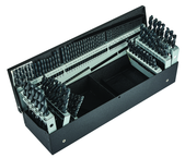 115 Pc. 3 in 1 (1/16" - 1/2" by 64ths / A-Z / 1-60) HSS Surface Treated Jobber Drill Set - USA Tool & Supply