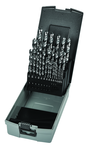 29 Pc. 1/16" - 1/2" by 64ths HSS Bright Jobber Drill Set - USA Tool & Supply