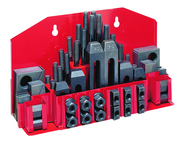 CK-12, Clamping Kit 52-pc with Tray for 5/8" T-slot - USA Tool & Supply