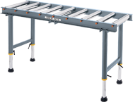 9-Roller Roller Table - #D2271--19" Wide x 65" Long - USA Tool & Supply