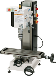 Mill with Dovtail Column - R-8 Spindle - 6-1/4 X 21-5/8'' Table - 3/4 HP - 1PH - 110V Motor - USA Tool & Supply