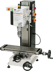 Mill with Dovtail Column - R-8 Spindle - 6-1/4 X 21-5/8'' Table - 3/4 HP - 1PH - 110V Motor - USA Tool & Supply