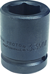 Proto® 1" Drive Impact Socket 32 mm - 6 Point - USA Tool & Supply