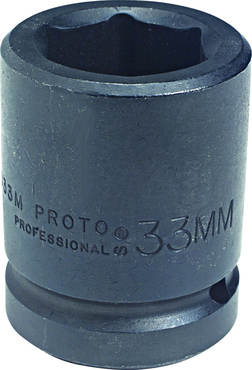 Proto® 1" Drive Impact Socket 27 mm - 6 Point - USA Tool & Supply