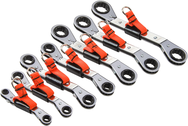 Proto® Tether-Ready 7 Piece Offset Double Box Reversible Ratcheting Metric Wrench Set - 6 & 12 Point - USA Tool & Supply