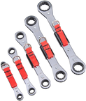 Proto® Tether-Ready 5 Piece Double Box Ratcheting Wrench Set - 6 & 12 Point - USA Tool & Supply