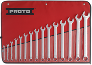 Proto® 15 Piece Full Polish Combination ASD Wrench Set - 12 Point - USA Tool & Supply