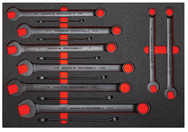 Proto® Foamed 14 Piece Combination Wrench Set- Black Chrome- 12 Point - USA Tool & Supply