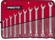 Proto® 10 Piece Full Polish Combination ASD Wrench Set - 6 Point - USA Tool & Supply