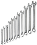 Proto® 11 Piece Full Polish Antislip Metric Combination Wrench Set - 12 Point - USA Tool & Supply