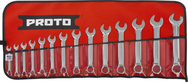 Proto® 14 Piece Full Polish Metric Short Combination Wrench Set - 12 Point - USA Tool & Supply