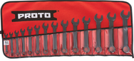 Proto® 14 Piece Black Oxide Metric Short Combination Wrench Set - 12 Point - USA Tool & Supply