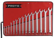 Proto® 15 Piece Satin Metric Combination ASD Wrench Set - 12 Point 7MM-32MM - USA Tool & Supply