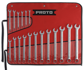 Proto® 18 Piece Satin Metric Combination ASD Wrench Set - 12 Point - USA Tool & Supply