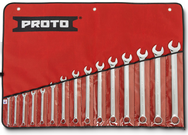 Proto® 15 Piece Full Polish Combination Spline Wrench Set - 12 Point - USA Tool & Supply