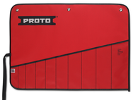 Proto® Red Canvas 10-Pocket Tool Roll - USA Tool & Supply