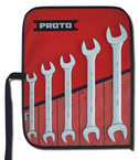 Proto® 5 Piece Satin Metric Open-End Wrench Set - USA Tool & Supply
