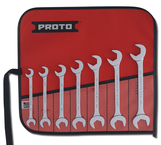 Proto® 7 Piece Full Polish Angle Open-End Wrench Set - USA Tool & Supply