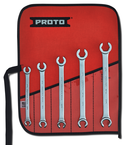 Proto® 5 Piece Metric Double End Flare Nut Wrench Set - 6 Point - USA Tool & Supply
