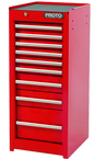 Proto® 440SS Side Cabinet - 9 Drawer, Red - USA Tool & Supply