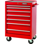 Proto® 440SS 27" Roller Cabinet - 7 Drawer, Red - USA Tool & Supply