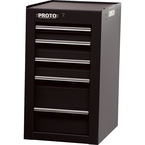Proto® 450HS Side Cabinet - 5 Drawer, Black - USA Tool & Supply